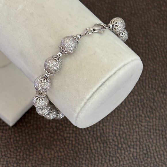 Turkey Sterling Silver Gold Plate Balls - Picture 2 of 10